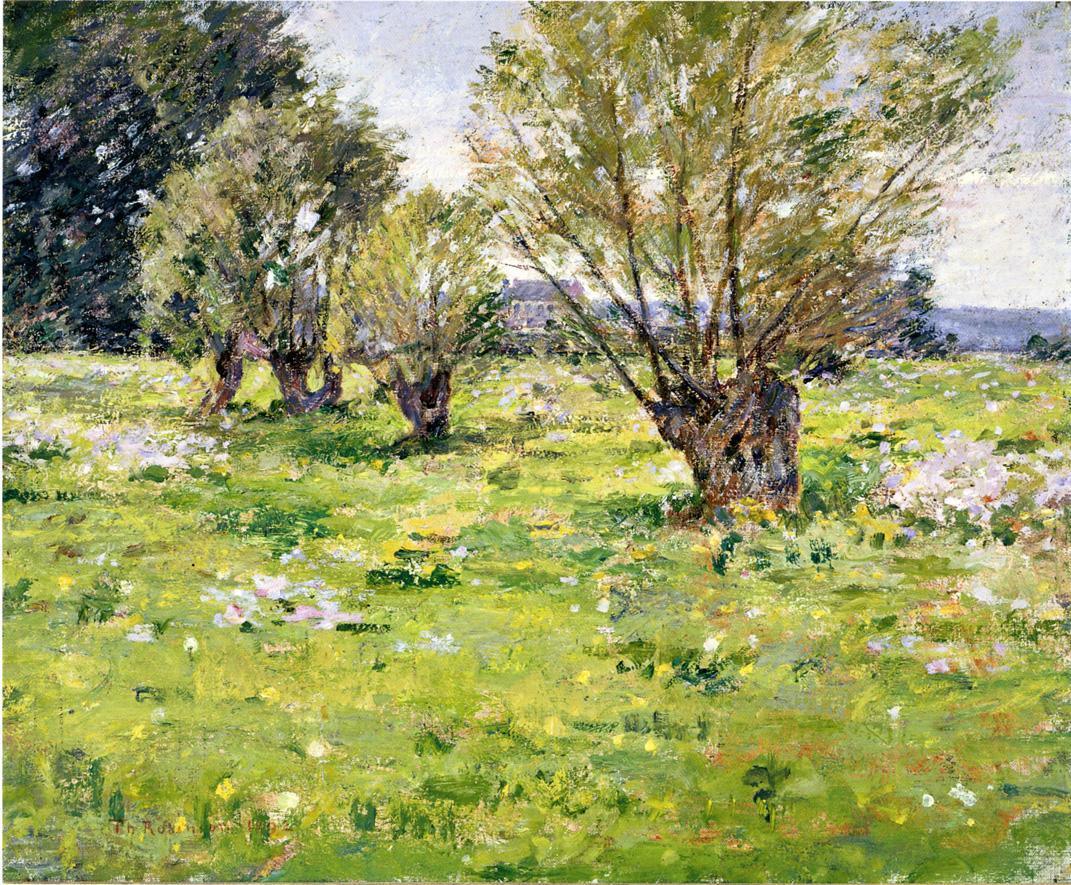 Theodore Robinson Willows and Wildflowers
